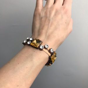 J.Crew Jeweled ribbon bracelet